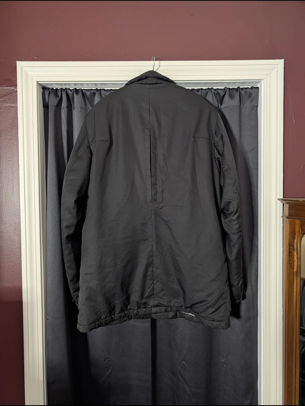 CERRUTI 1881 Men's Black Sueded Insulated Puffer Coat Parka Buttoned Jacket